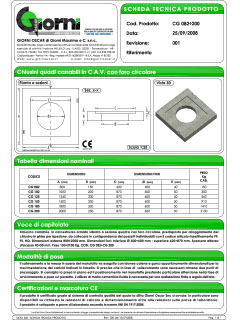 Scheda Tecnica CG022 200