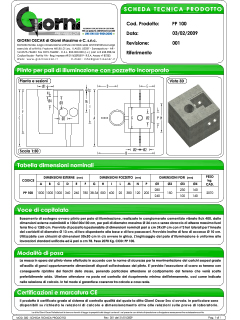 cover scheda tecnica pp100