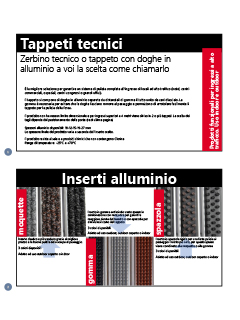 tappeti in alluminio