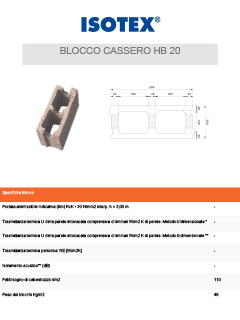 Scheda Tecnica HB 20