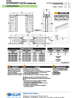 Scheda Tecnica Luce Estensione Cartongesso Eclisse