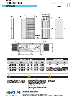 Scheda Tecnica Telescopica Intonaco Eclisse