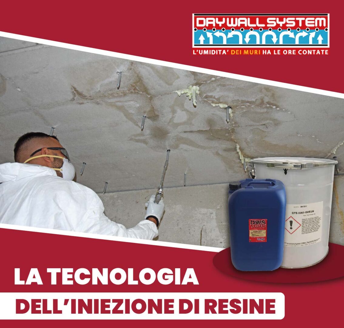 Iniezione di resine Dry Wall SystemIniezione di resine Dry Wall System