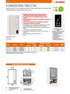 Scheda Tecnica Formentera PRO CTN Fondital