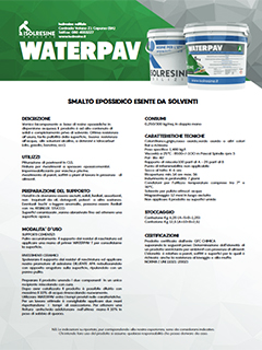 Scheda Tecnica Waterpav IsolResine Edilizie