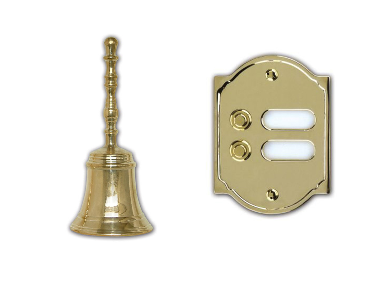 Campanello ottone con 1 pulsante - CL1 » Alubox