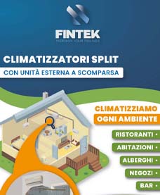 Climatizzatori con unità esterna a scomparsa Fintek