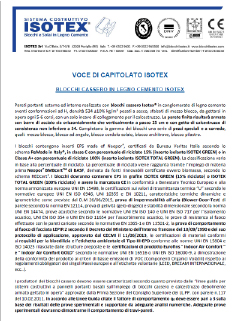 02. Voci di capitolato Blocchi e Solai Isotex