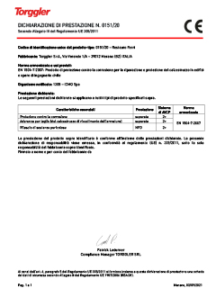 01 Dichiarazione di prestazione
