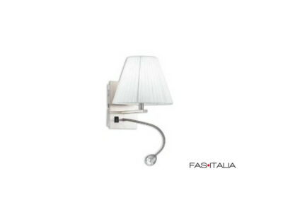 Luce con paralume tondo bianco e led – FAS Italia