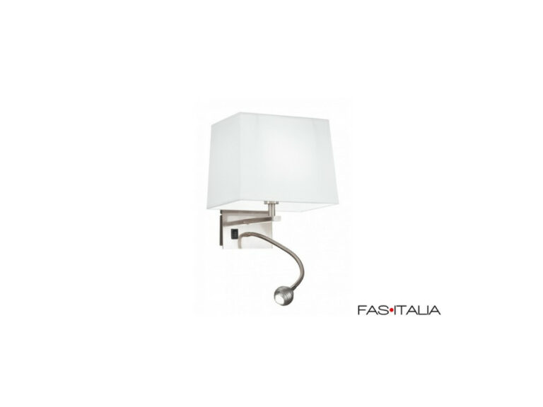 luce-con-paralume-bianco-e-led-da-lettura