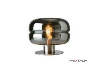 Lampada da tavolo in metallo satinato h 24 – FAS Italia