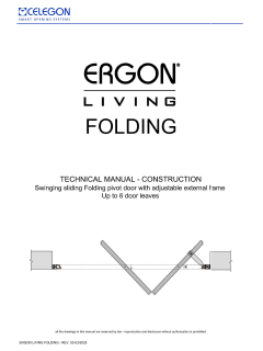 Ergon Living Folding - Tecnichal Manual - rev3 - eng