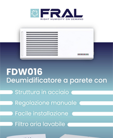 Scopri di più sull'articolo FRAL – FDW016 deumidificatore a parete
