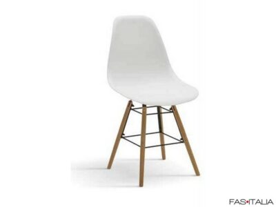 Sedia in polipropilene gambe legno e metallo – FAS Italia