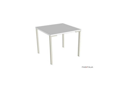 Tavolo quadrato in legno con struttura in metallo – FAS Italia