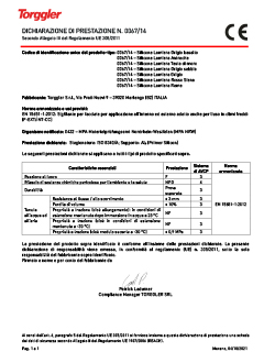 01 Dichiarazione di prestazione