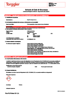 03 Scheda di sicurezza componente A