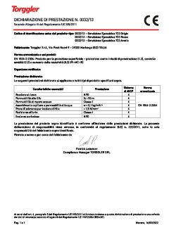 11 Dichiarazione di prestazione