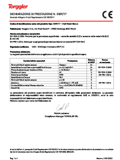 16 Dichiarazione prestazione bianco