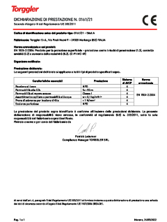 21 Dichiarazione di prestazione