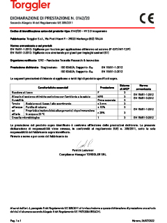 29 Dichiarazione di prestazione
