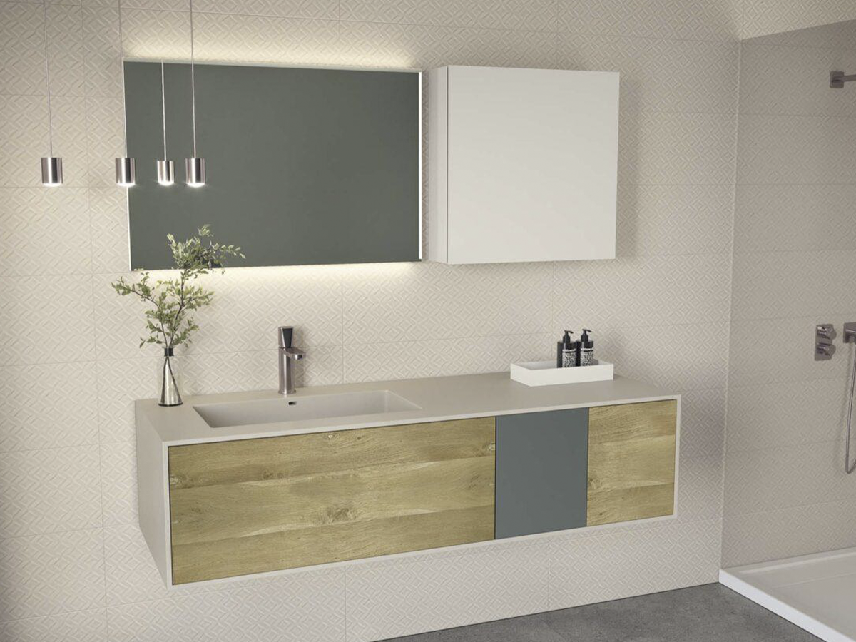 Rounded60 integrato per top base lavabo – Acquapazza